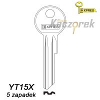 Expres 142 - klucz surowy mosiężny - YT15X 5 zapadek